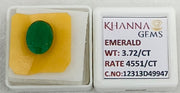 3.72/CT Natural Panna Stone with Govt. Lab Certificate-12313D49947